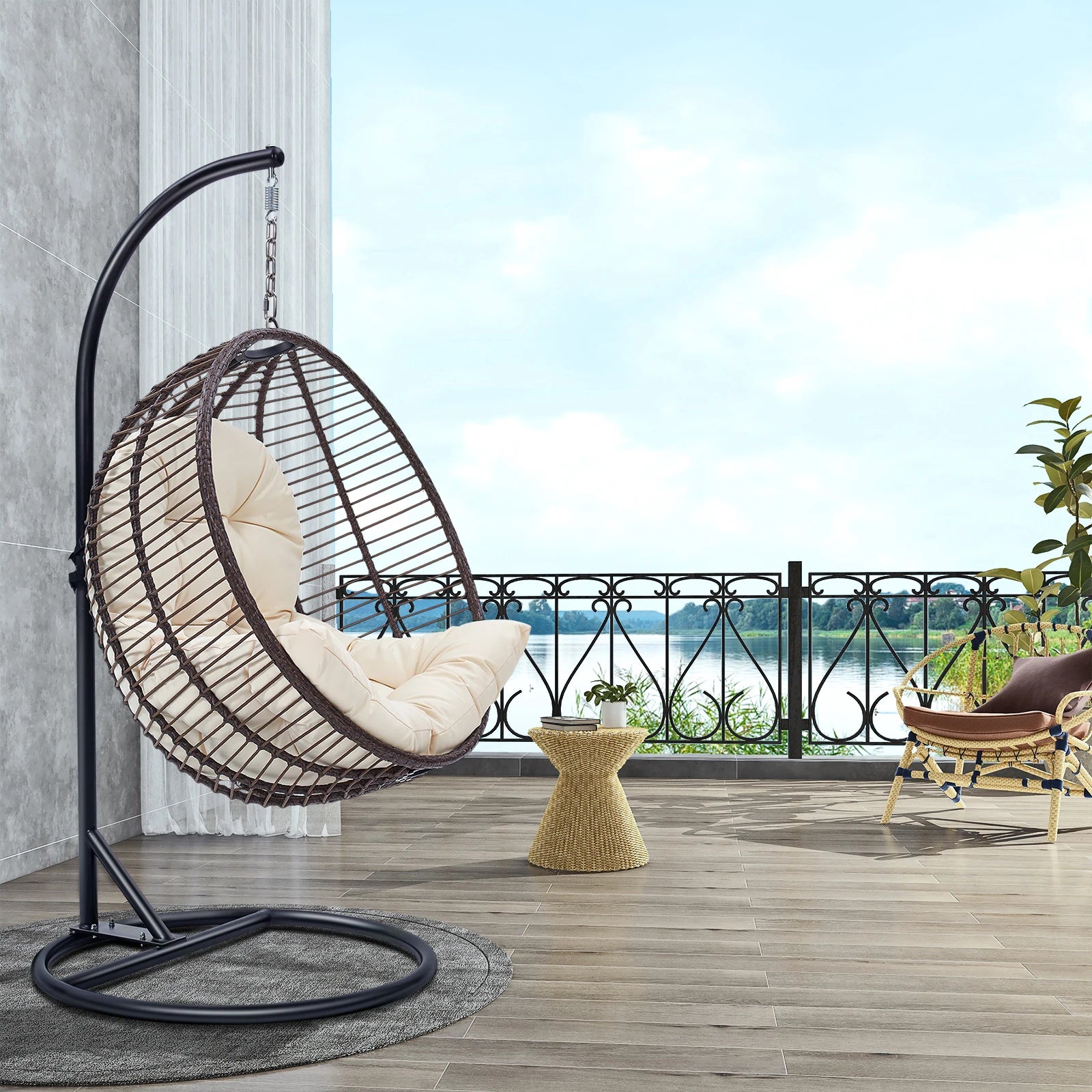 Serene Sway Woven Swing Chair Hammock