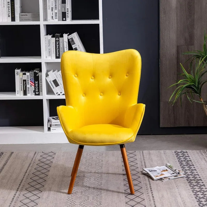 Arthur Silky Button Accent Chair