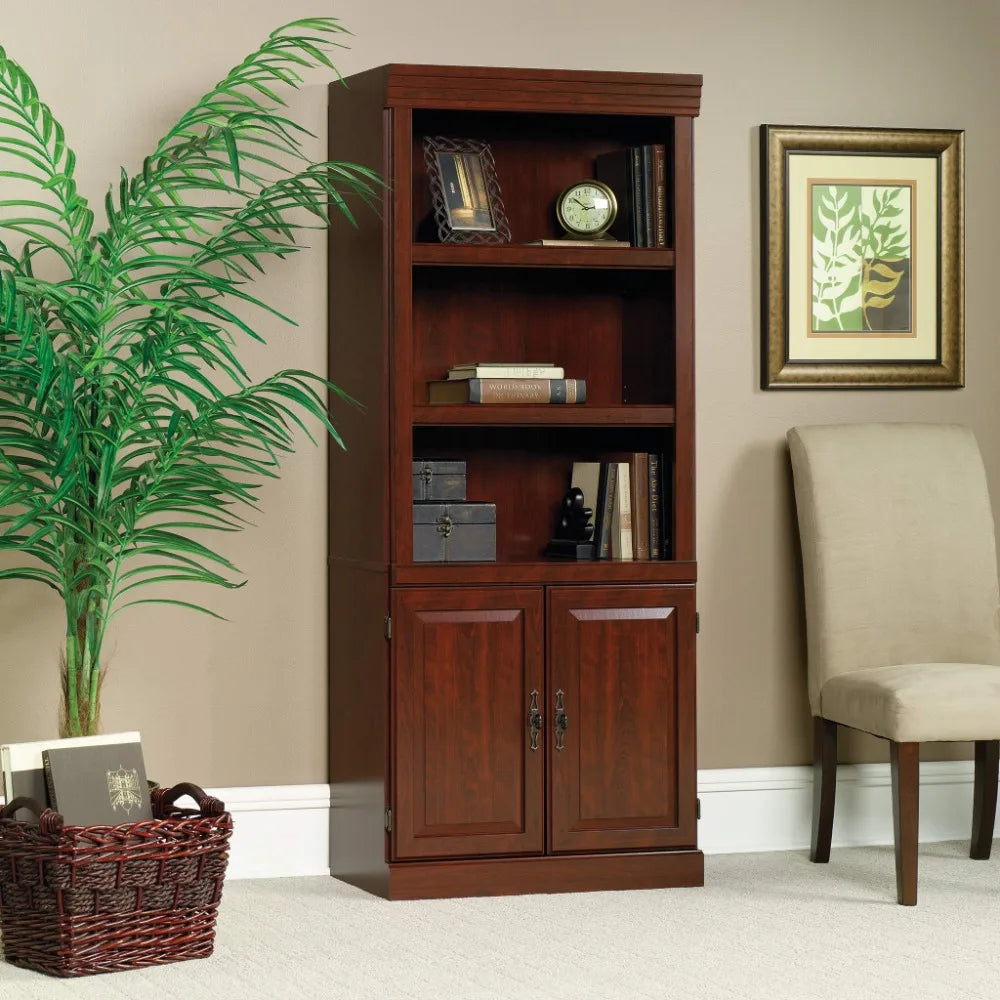 New Library with Doors/Book Shelf, L: 29.80" X W: 12.99" X H: 71.26", Classic