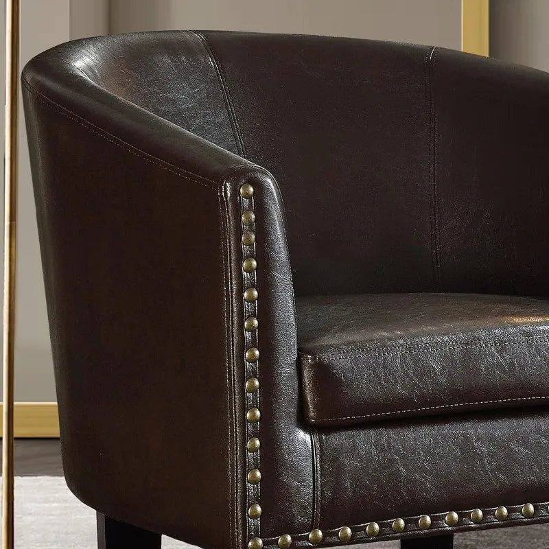 Lillian Farrel Classic Brown Accent Chair