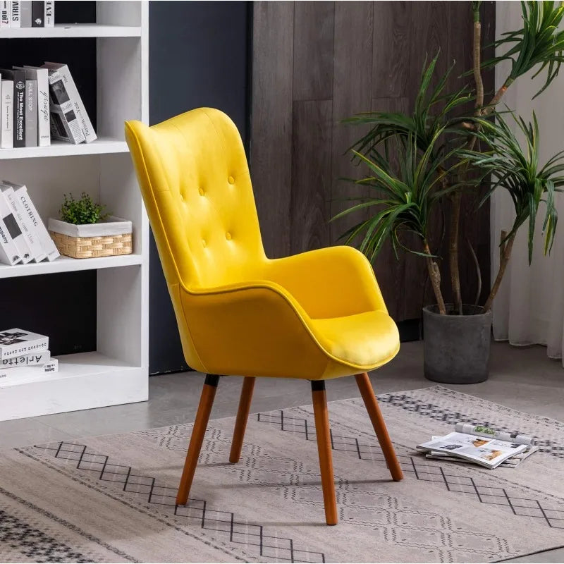 Arthur Silky Button Accent Chair