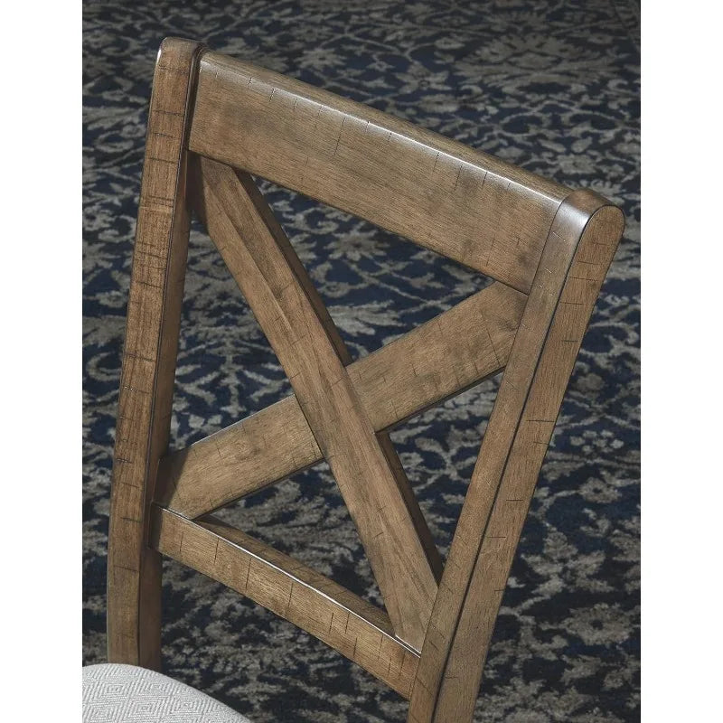 Judith Modern Farmhouse Dining Chairs - Set of 2, Luxurious Brown